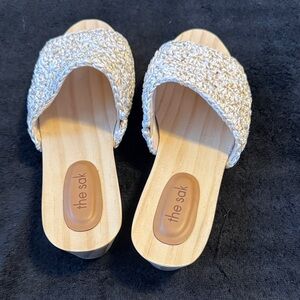 The Sak Women's Tan Woven Slide Sandals